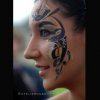 Geschminkte Ornamente im Gesicht Facepainting f&uuml;r Erwachsene
Atelier Muschka Bodypainting Atelier Berlin